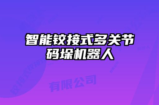 智能鉸接式多關(guān)節(jié)碼垛機器人